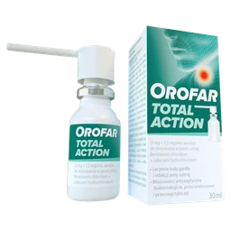 Orofar Total Action (2 mg+1,5 mg)/ml aerozol do stos. w j. ustnej 