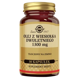 Solgar Olej z wiesiołka dwuletniego 1300 mg kapsułki 