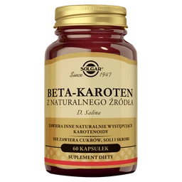 Solgar Naturalny beta-karoten 47 mg kapsułki 