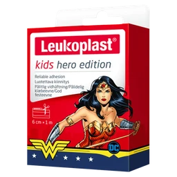 Leukoplast Kids Hero Edition Wonder Woman, plastry dla dzieci 6 cm x 1 m 