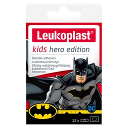 Leukoplast Kids Hero Edition, zestaw plastrów dla dzieci Batman 