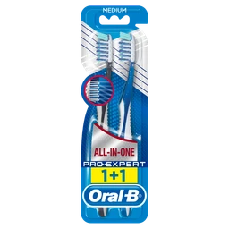 Oral-B Pro-Expert CrossAction All-In-One manualna szczoteczka do zębów średnia 1+1 