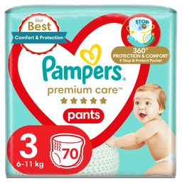 Pampers Premium Care Midi pieluszki jednorazowe, rozmiar 3, 6-10 kg 