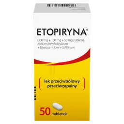 Etopiryna 300 mg + 100 mg + 50 mg tabletki 