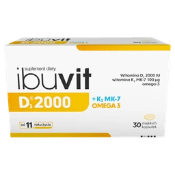 Ibuvit D3 2000 + K2 MK-7 Omega 3 kapsułki 