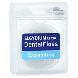 Elgydium Dental Floss, nici dentystyczne, pęczniejące, miętowe, 25 m 