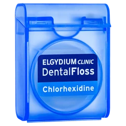 Elgydium Dental Floss Chlorhexidne, nić dentystyczna z chlorheksydyną, 50 m 