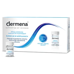 Dermena Hair Care, kuracja w ampułkach do włosów osłabionych, nadmiernie wypadających 