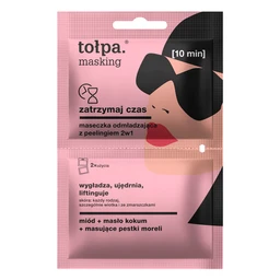Tołpa Masking, zatrzymaj czas, maseczka odmładzająca z peelingiem 2w1 