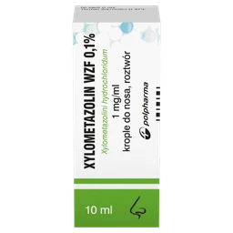 Xylometazolin WZF 0,1% 1 mg/ml krople do nosa, roztwór 