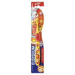 Elgydium Emoji Kids, szczoteczka do zębów dla dzieci 2-6 lat 