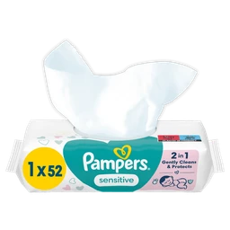 Pampers Sensitive, chusteczki nawilżane 