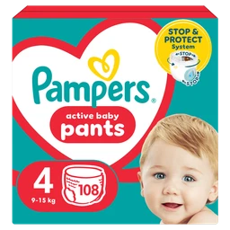Pampers Pants 4 (9kg-15kg), pieluchomajtki 
