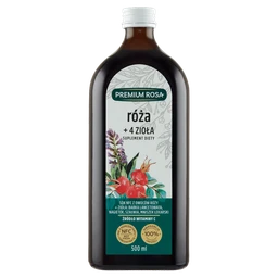 Premium Rosa Sok NFC Róża + 4 zioła 