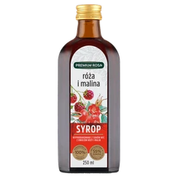 Premium Rosa Syrop z róży i malin 