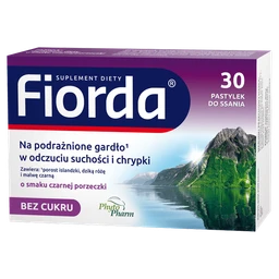 Fiorda smak porzeczkowy pastylki do ssania 