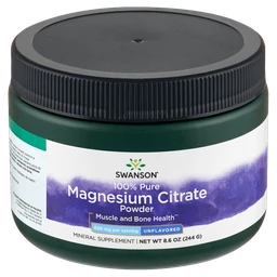 Swanson Magnesium Citrate Powder, magnez 315 mg, suplement diety 