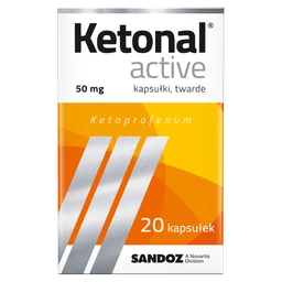 Ketonal Active 50 mg kapsułki twarde 