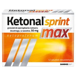 Ketonal Sprint Max 50 mg granulat do sporządzania roztworu doustnego 