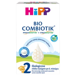 HIPP 2 BIO COMBIOTIK ekologiczne mleko następne, dla niemowląt po 6. m-cu 