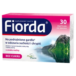 Fiorda smak malinowy pastylki do ssania 
