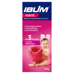 Ibum Forte o smaku malinowym 200 mg/5 ml zawiesina doustna 