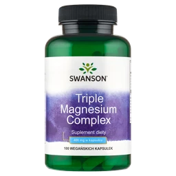 Swanson, Triple magnesium complex, 400 mg, suplement diety 