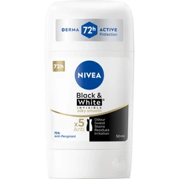 Nivea Invisible Black & White, antyperspirant w sztyfcie Silky Smooth 