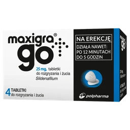 Maxigra Go 25 mg tabletki do rozgryzania i żucia 