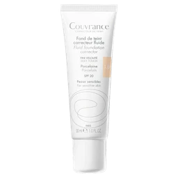 Avene Couvrance, fluid korygujący, 01 porcelanowy, SPF 20 