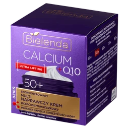 Bielenda Calcium + Q10, skoncentrowany, multi naprawczy krem przeciwzmarszczkowy na dzień, 50+ 