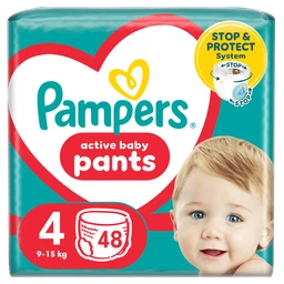 Pampers Pants 360 stopni, 4 (9-15 kg) pieluchomajtki jednorazowe 