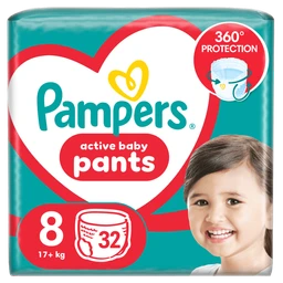 Pampers Pants 360 stopni, 8 (19+ kg) pieluchomajtki jednorazowe 