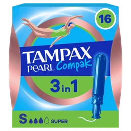 Tampax Compak Pearl Super, tampony z aplikatorem 