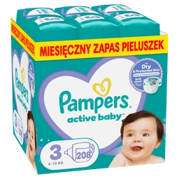 Pampers Active Baby, pieluchy, rozmiar 3, 6-10 kg 