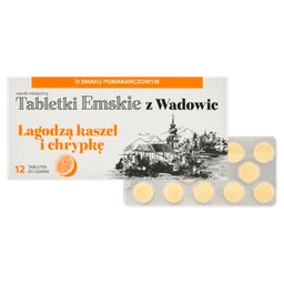 Tabletki Emskie z Wadowic tabletki do ssania o smaku pomarańczowym 