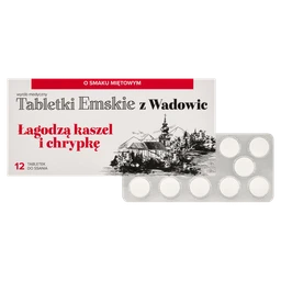 Tabletki Emskie z Wadowic pastylki do ssania o smaku miętowym 