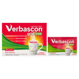 Verbascon Grip Kids proszek o smaku malinowym 