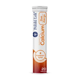 Calcium Duo Alergo 300 mg+60 mg tabletki musujące o smaku pomarańczowym 