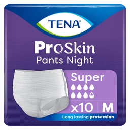 Tena Pants Proskin Super Night, medium 80-110 cm, majtki chłonne na noc 