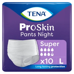Tena Pants Proskin Super Night, large 110-135 cm, majtki chłonne na noc 