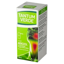Tantum Verde 1,5 mg/ml aerozol do stosowania w jamie ustnej i gardle 