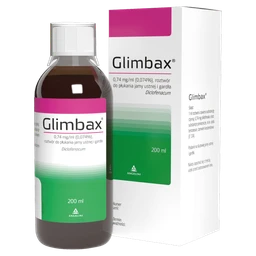 Glimbax 0,74 mg/ml roztwór do płukania j. ustnej i gardła 