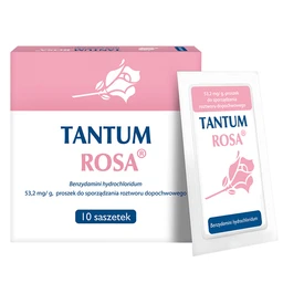 Tantum Rosa 53,2 mg/g proszek do sporządzania roztworu dopochwowego 