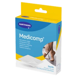 Kompresy Medicomp 7,5 x 7,5 cm 