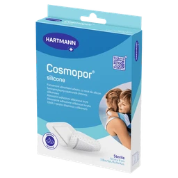 Cosmopor silicone opatrunek chłonny z silikonową warstwą kontaktową (10 cm x 8 cm) 