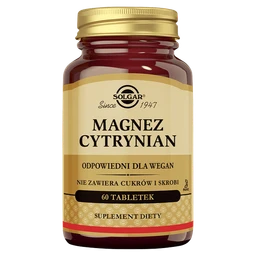 Solgar Magnez Cytrynian 200 mg tabletki 
