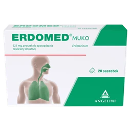 Erdomed Muko 225 mg proszek do sporz. zaw. doustnej 