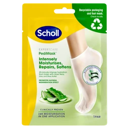 Scholl, odżywcza maska PediMask™ z aloesem 