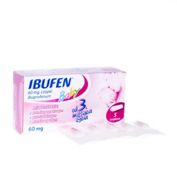 Ibufen Baby 60 mg czopki doodbytnicze - 5 szt./opak
